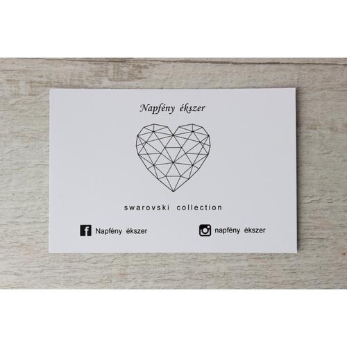 Ff swarovski szíves kártya
