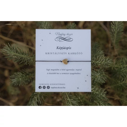 Képjáspis kristályszív karkötő - Stabilitás és földeltség